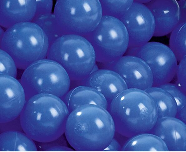 Blå bolde til boldbad