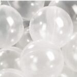 Transparente bolde til boldbad med lys