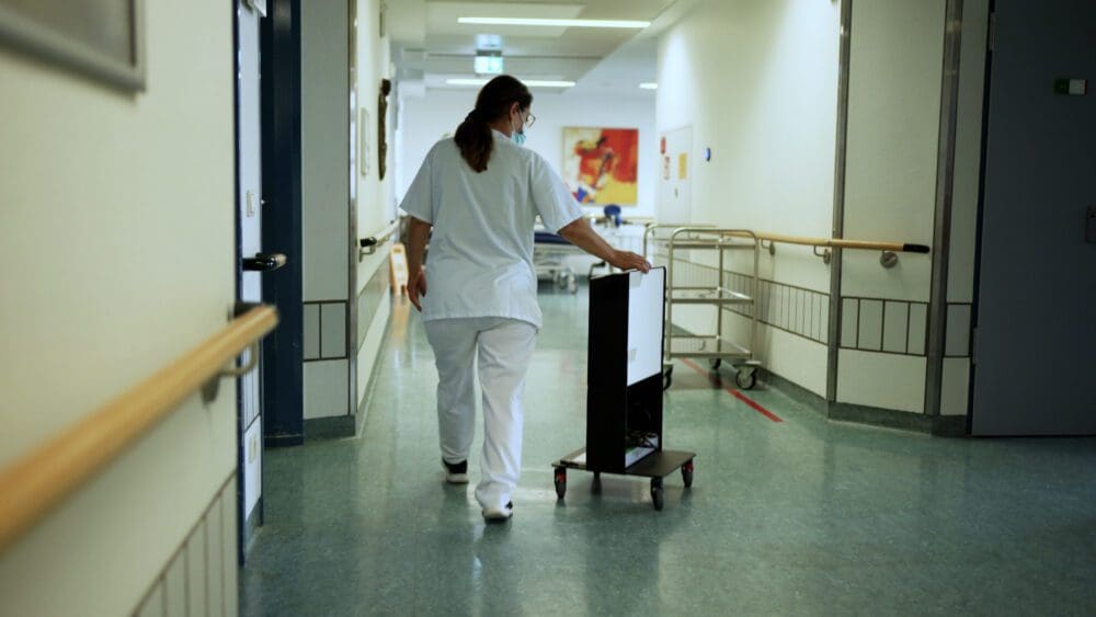 Qwiek.up Projektor - på et hospital