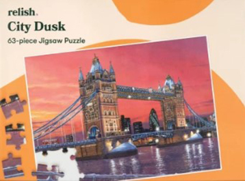 Puslespil med Tower Bridge i London som motiv - City Dusk