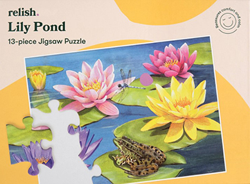 Et puslespil til ældre med demens, hvor motivet er en dam med liljer - Lily Pond